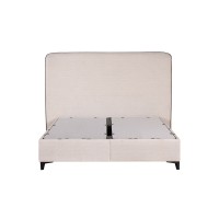 COLOMBO ΚΡΕΒΑΤΙ ΜΕ ΑΠΟΘΗΚ. ΧΩΡΟ (ΓΙΑ ΣΤΡΩΜΑ 160x200cm) OFF WHITE 06-900 ΜΑΥΡΟ 210x170x120cm