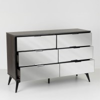 SPECCHIO ΣΥΡΤΑΡΙΕΡΑ 6ΣΥΡΤΑΡΙΑ ΜΑΥΡΟ OAK ΚΑΘΡΕΠΤΗΣ 120x39x80cm