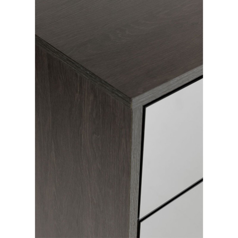 SPECCHIO ΣΥΡΤΑΡΙΕΡΑ 6ΣΥΡΤΑΡΙΑ ΜΑΥΡΟ OAK ΚΑΘΡΕΠΤΗΣ 120x39x80cm
