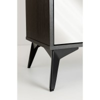 SPECCHIO ΣΥΡΤΑΡΙΕΡΑ 6ΣΥΡΤΑΡΙΑ ΜΑΥΡΟ OAK ΚΑΘΡΕΠΤΗΣ 120x39x80cm