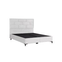 BRICK ΚΡΕΒΑΤΙ ΜΕ ΑΠΟΘΗΚ. ΧΩΡΟ (ΓΙΑ ΣΤΡΩΜΑ 160x200cm) OFF WHITE 16-450 215x165x121cm