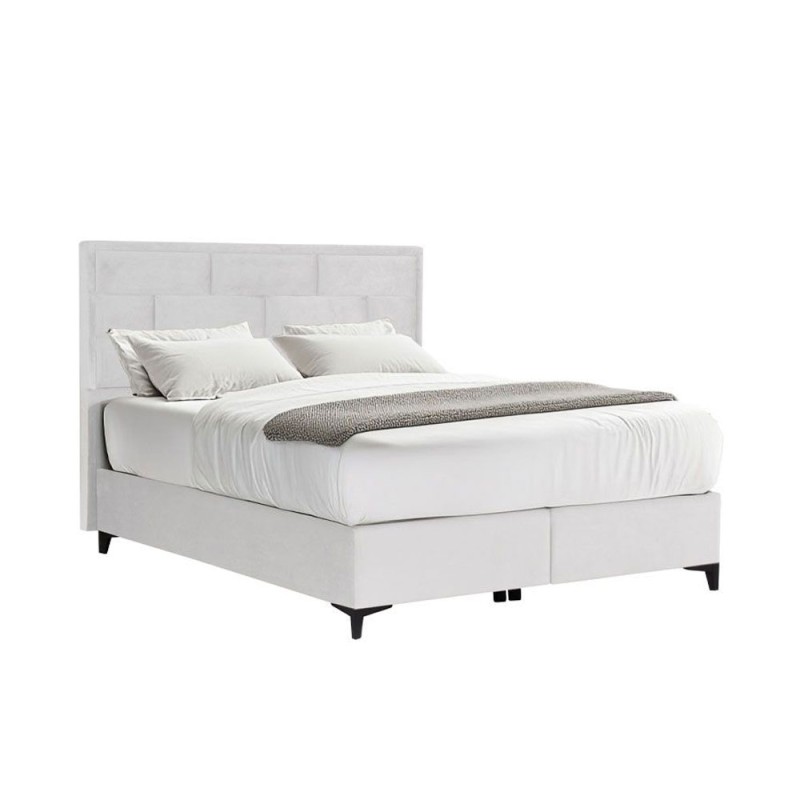 BRICK ΚΡΕΒΑΤΙ ΜΕ ΑΠΟΘΗΚ. ΧΩΡΟ (ΓΙΑ ΣΤΡΩΜΑ 160x200cm) OFF WHITE 16-450 215x165x121cm