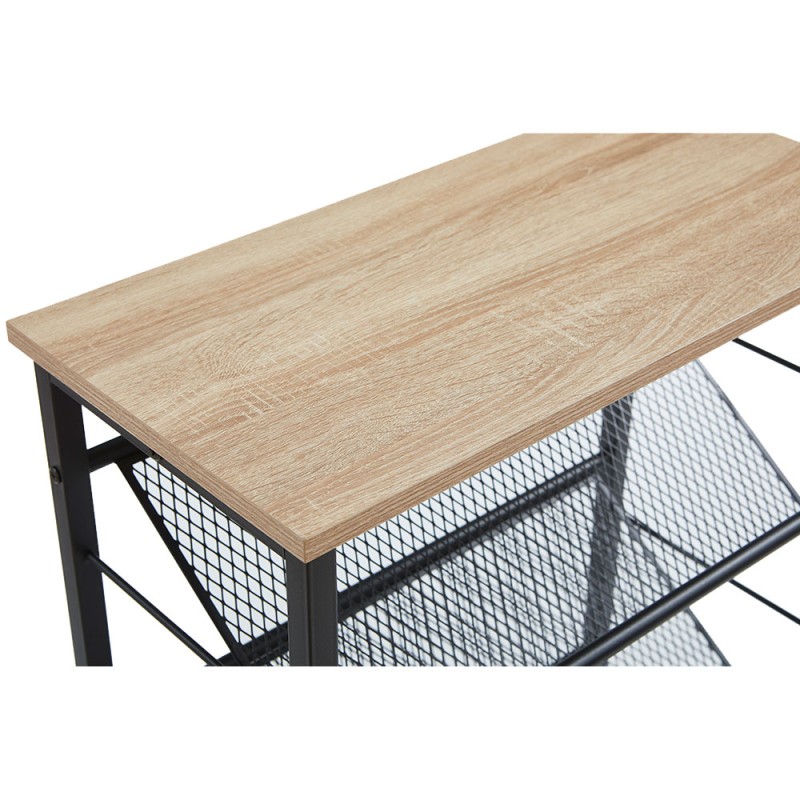 PLEXUS ΠΑΠΟΥΤΣΟΘΗΚΗ 3ΡΑΦΙΑ ΚΑΡΥΔΙ ΜΑΥΡΟ 60x30x80cm