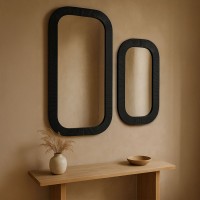 MAGRO 56 ΚΑΘΡΕΠΤΗΣ ΜΑΥΡΟ 56x2x68cm