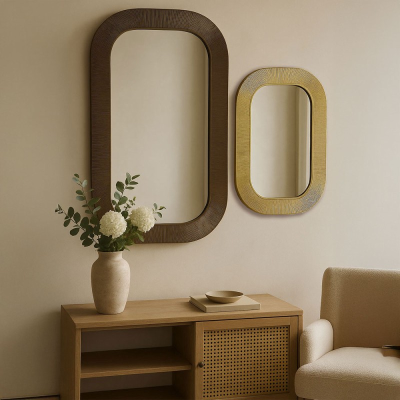 MAGRO 91 ΚΑΘΡΕΠΤΗΣ BRASS ANTIQUE 65.5x2x91cm