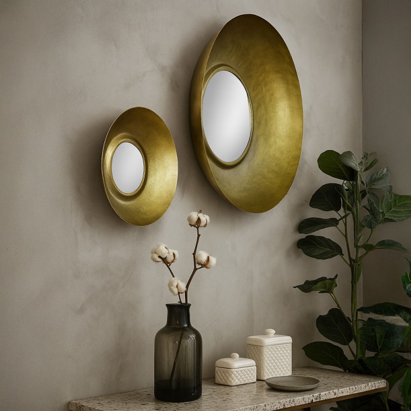 OJO ΚΑΘΡΕΠΤΗΣ BRASS ANTIQUE 90x14x90cm