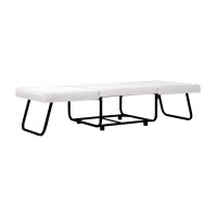 FOLD ΠΟΥΦ ΚΡΕΒΑΤΙ ΑΝΑΔΙΠΛΟΜΕΝΟ OFF WHITE 06-900 70x72x43cm