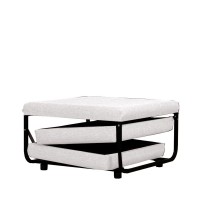 FOLD ΠΟΥΦ ΚΡΕΒΑΤΙ ΑΝΑΔΙΠΛΟΜΕΝΟ OFF WHITE 06-900 70x72x43cm