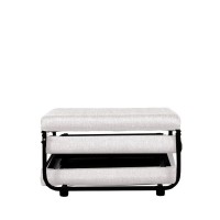 FOLD ΠΟΥΦ ΚΡΕΒΑΤΙ ΑΝΑΔΙΠΛΟΜΕΝΟ OFF WHITE 06-900 70x72x43cm