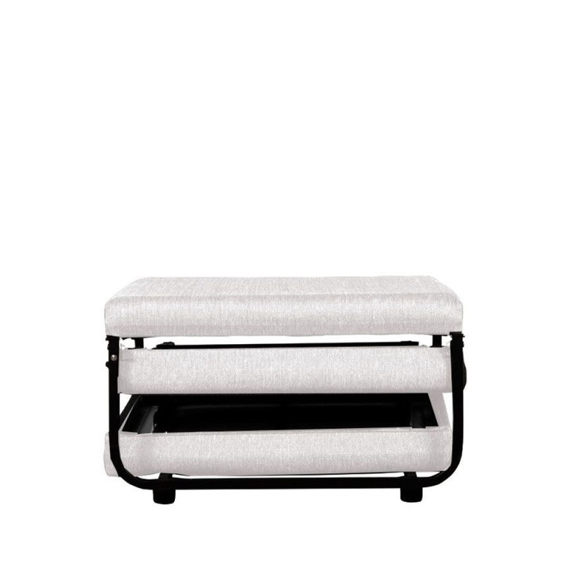 FOLD ΠΟΥΦ ΚΡΕΒΑΤΙ ΑΝΑΔΙΠΛΟΜΕΝΟ OFF WHITE 06-900 70x72x43cm