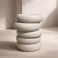 BALANCE SIDE TABLE TERRAZZO 41x42.5x50cm