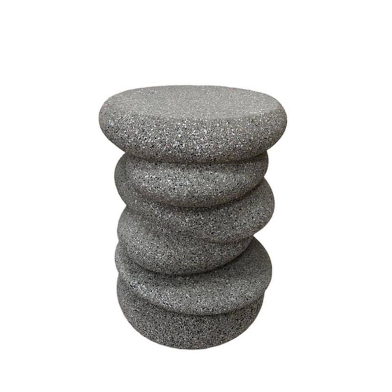 BALANCE SIDE TABLE STONE GREY 34x37x49.5cm