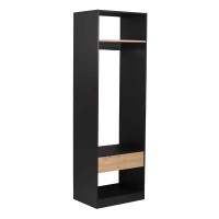 SYSTEM ΝΤΟΥΛΑΠΑ ΜΑΥΡΟ SONOMA 63x45x200cm