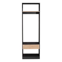 SYSTEM ΝΤΟΥΛΑΠΑ ΜΑΥΡΟ SONOMA 63x45x200cm