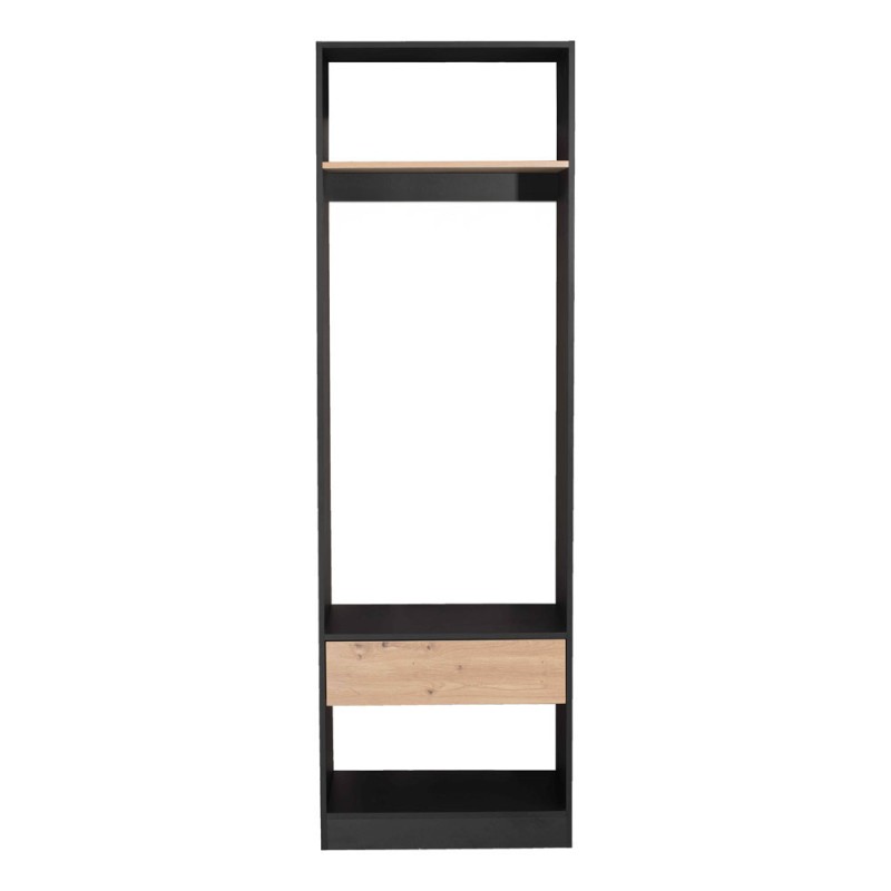 SYSTEM ΝΤΟΥΛΑΠΑ ΜΑΥΡΟ SONOMA 63x45x200cm