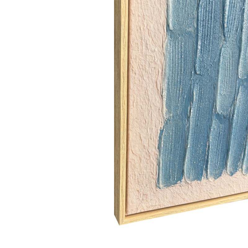 CALME ΠΙΝΑΚΑΣ ΔΙΑΚΟΣΜΗΤΙΚΟΣ ΜΕ ΚΟΡΝΙΖΑ 80x120x4cm ΚΑΜΒΑΣ ΜΠΛΕ ΜΠΕΖ ΞΥΛΟ