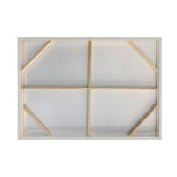 CALME ΠΙΝΑΚΑΣ ΔΙΑΚΟΣΜΗΤΙΚΟΣ ΜΕ ΚΟΡΝΙΖΑ 80x120x4cm ΚΑΜΒΑΣ ΜΠΛΕ ΜΠΕΖ ΞΥΛΟ