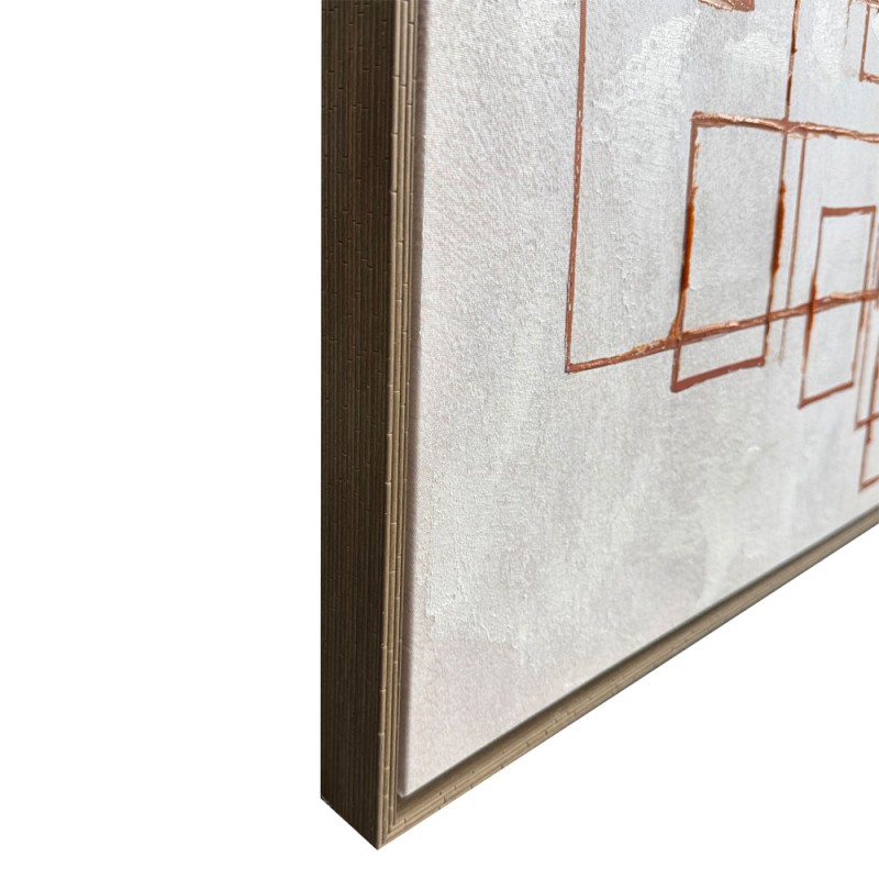 ROTA ΠΙΝΑΚΑΣ ΔΙΑΚΟΣΜΗΤΙΚΟΣ ΜΕ ΚΟΡΝΙΖΑ 80x120x4cm ΚΑΜΒΑΣ ΓΚΡΙ ΕΚΑΙ ΞΥΛΟ