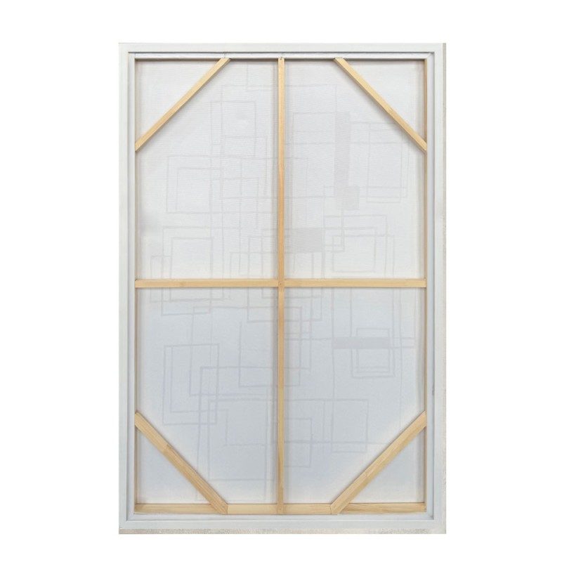 ROTA ΠΙΝΑΚΑΣ ΔΙΑΚΟΣΜΗΤΙΚΟΣ ΜΕ ΚΟΡΝΙΖΑ 80x120x4cm ΚΑΜΒΑΣ ΓΚΡΙ ΕΚΑΙ ΞΥΛΟ