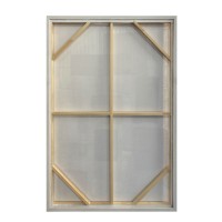 LINEE ΠΙΝΑΚΑΣ ΔΙΑΚΟΣΜΗΤΙΚΟΣ ΜΕ ΚΟΡΝΙΖΑ 80x120x4cm ΚΑΜΒΑΣ ΕΚΑΙ ΓΚΡΙ ΑΝΟΙΧΤΟ ΞΥΛΟ