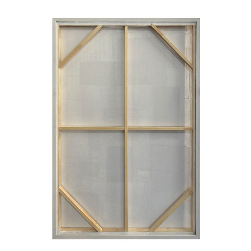 LINEE ΠΙΝΑΚΑΣ ΔΙΑΚΟΣΜΗΤΙΚΟΣ ΜΕ ΚΟΡΝΙΖΑ 80x120x4cm ΚΑΜΒΑΣ ΕΚΑΙ ΓΚΡΙ ΑΝΟΙΧΤΟ ΞΥΛΟ
