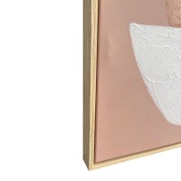 TERRA ΠΙΝΑΚΑΣ ΔΙΑΚΟΣΜΗΤΙΚΟΣ ΜΕ ΚΟΡΝΙΖΑ 80x120x4cm ΚΑΜΒΑΣ ΜΠΕΖ ΚΑΦΕ ΞΥΛΟ ΛΕΥΚΟ