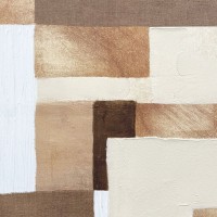 ATERNA ΠΙΝΑΚΑΣ ΔΙΑΚΟΣΜΗΤΙΚΟΣ ΜΕ ΚΟΡΝΙΖΑ 80x120x4cm ΚΑΜΒΑΣ ΚΑΦΕ ΜΠΕΖ ΞΥΛΟ