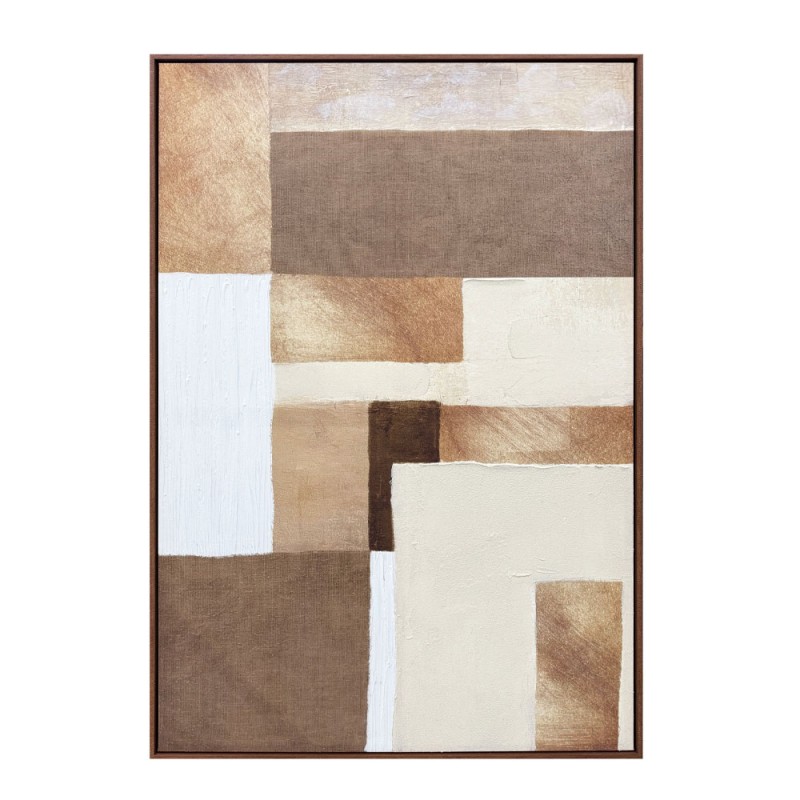 ATERNA ΠΙΝΑΚΑΣ ΔΙΑΚΟΣΜΗΤΙΚΟΣ ΜΕ ΚΟΡΝΙΖΑ 80x120x4cm ΚΑΜΒΑΣ ΚΑΦΕ ΜΠΕΖ ΞΥΛΟ