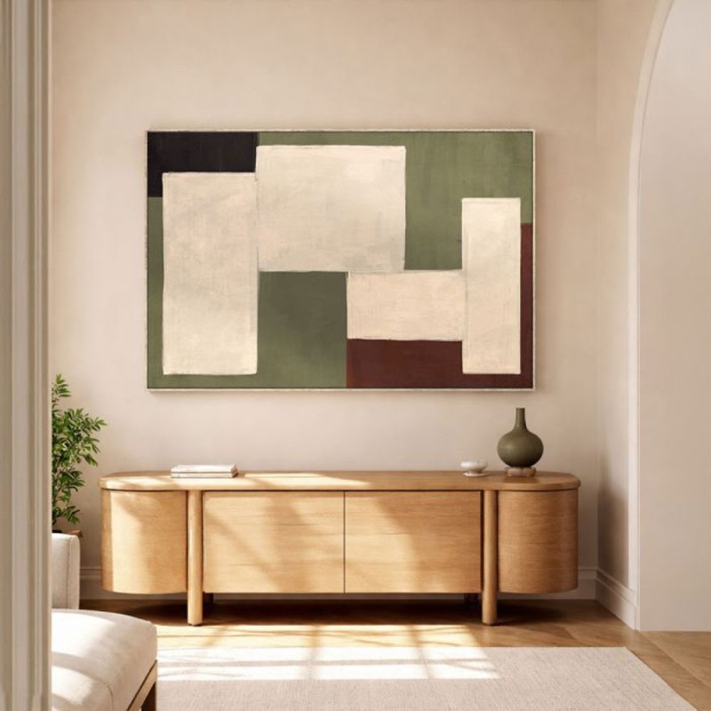 LUMEN ΠΙΝΑΚΑΣ ΔΙΑΚΟΣΜΗΤΙΚΟΣ ΜΕ ΚΟΡΝΙΖΑ 120x80x4cm ΚΑΜΒΑΣ ΠΟΛΥΧΡΩΜΟ PS