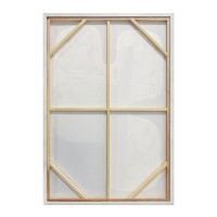 KAKTUS ΠΙΝΑΚΑΣ ΔΙΑΚΟΣΜΗΤΙΚΟΣ ΜΕ ΚΟΡΝΙΖΑ 80x120x4cm ΚΑΜΒΑΣ ΜΠΕΖ ΚΑΦΕ ΑΝΟΙΧΤΟ ΞΥΛΟ