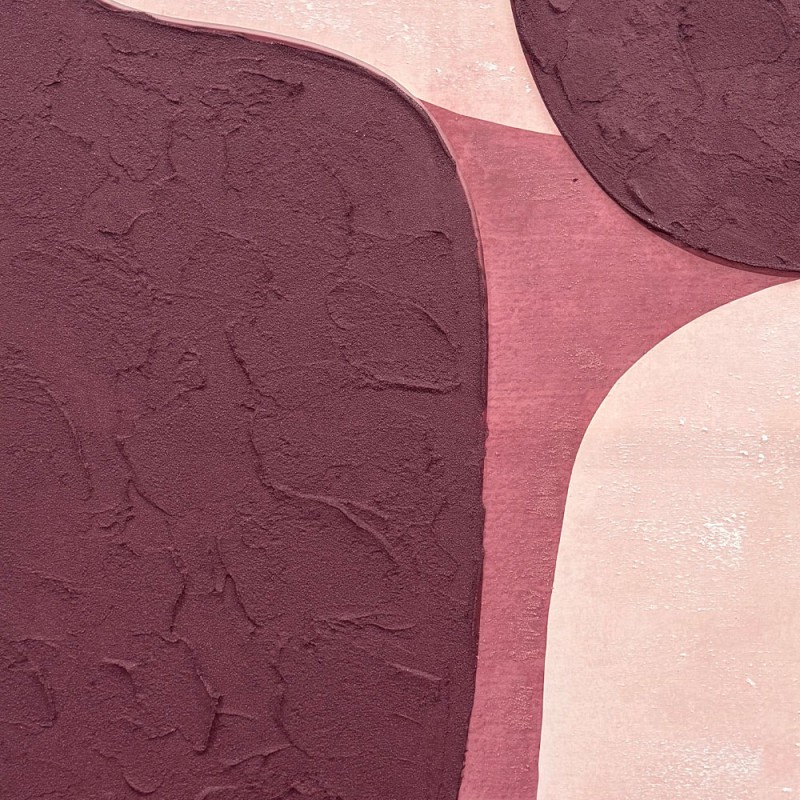 NOPAL ΠΙΝΑΚΑΣ ΔΙΑΚΟΣΜΗΤΙΚΟΣ ΜΕ ΚΟΡΝΙΖΑ 80x120x4cm ΚΑΜΒΑΣ ΜΩΒ ΡΟΖ PS