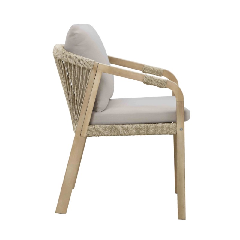 Σετ-2Τεμ.TERRAZZO ΚΑΡΕΚΛΑ ΜΑΞΙΛΑΡΙ BEIGE 56x66.5x75.5cm