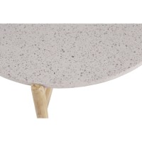 TERRAZZO COFFEE TABLE TERRAZZO ΦΥΣΙΚΟ ΑΝΟΙΧΤΟ 50x50x47cm