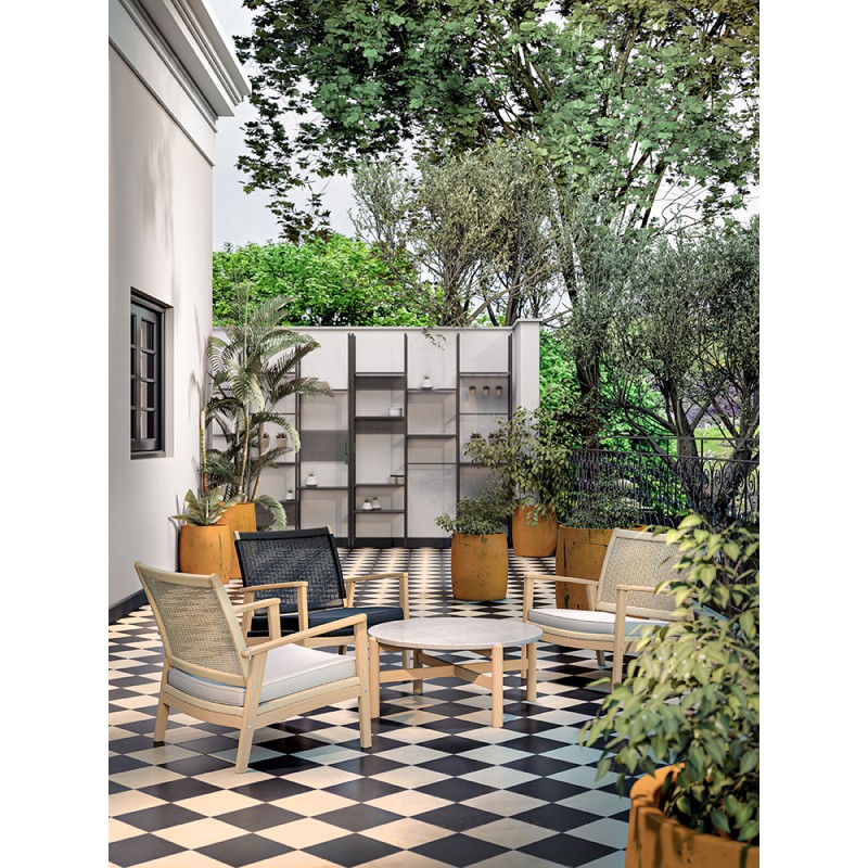SALSA ΠΟΛΥΘΡΟΝΑ ΜΑΞΙΛΑΡΙ BEIGE 74.5x73x75.8cm