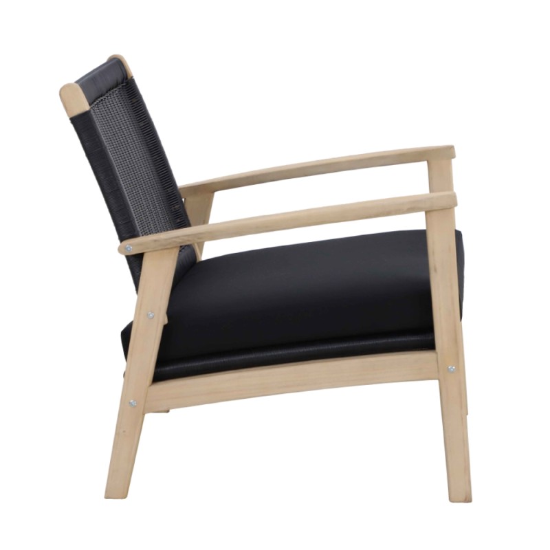 SALSA ΠΟΛΥΘΡΟΝΑ ΜΑΞΙΛΑΡΙ ΜΑΥΡΟ 74.5x73x75.8cm