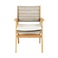 CAPRI ΚΑΡΕΚΛΑ ΛΕΥΚΟ ΓΚΡΙ 64.2x60x88.5cm