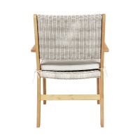 CAPRI ΚΑΡΕΚΛΑ ΛΕΥΚΟ ΓΚΡΙ 64.2x60x88.5cm