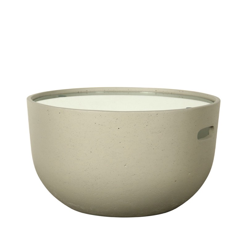 CAP COFFEE TABLE CEMENT ΑΝΟΙΧΤΟ 58x58x32cm