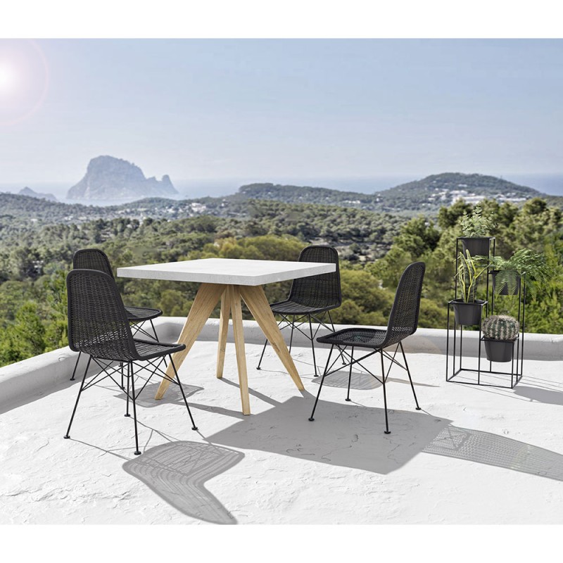 TERRAZZO ΤΡΑΠΕΖΙ TERRAZZO 90x90x75cm