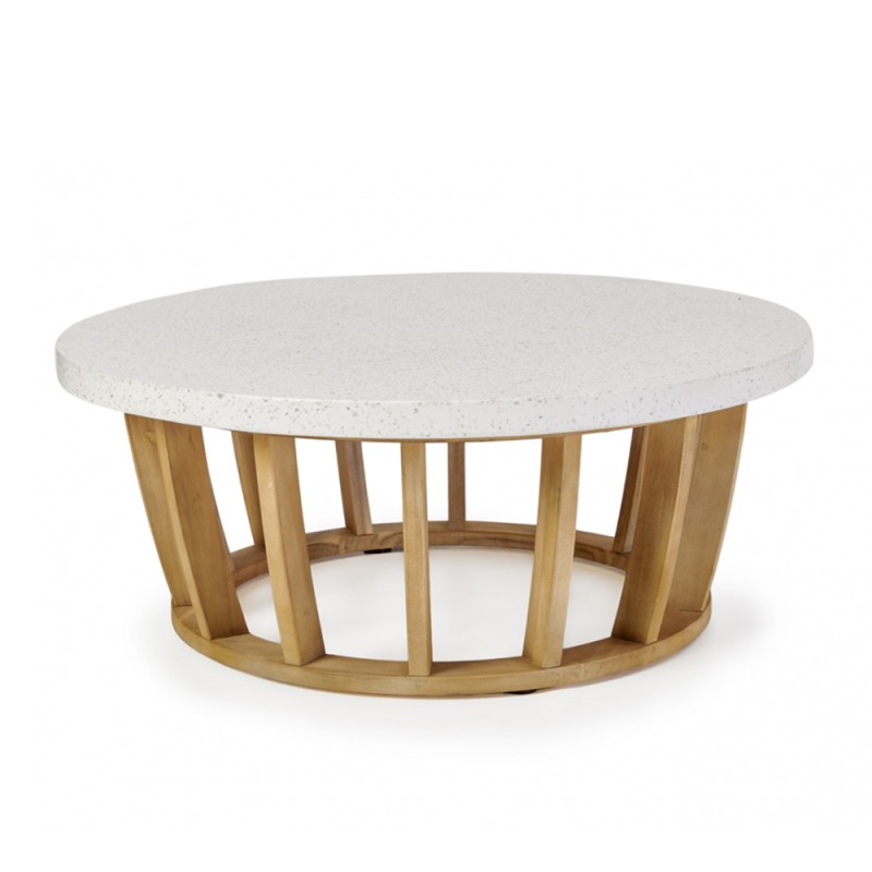 ITHAKA COFFEE TABLE ΦΥΣΙΚΟ 100x100x40cm