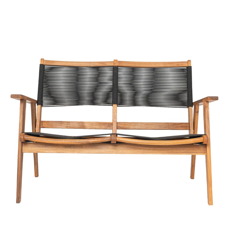CAVO ΚΑΝΑΠΕΣ 2ΘΕΣΙΟΣ ΜΑΥΡΟ ΦΥΣΙΚΟ 120x72x85cm