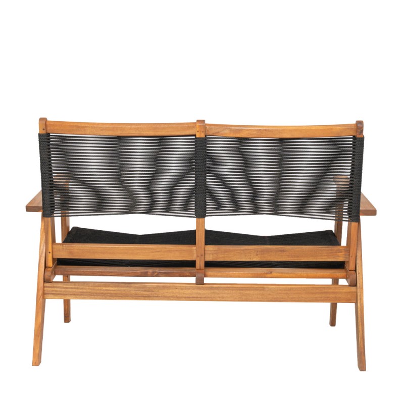 CAVO ΚΑΝΑΠΕΣ 2ΘΕΣΙΟΣ ΜΑΥΡΟ ΦΥΣΙΚΟ 120x72x85cm