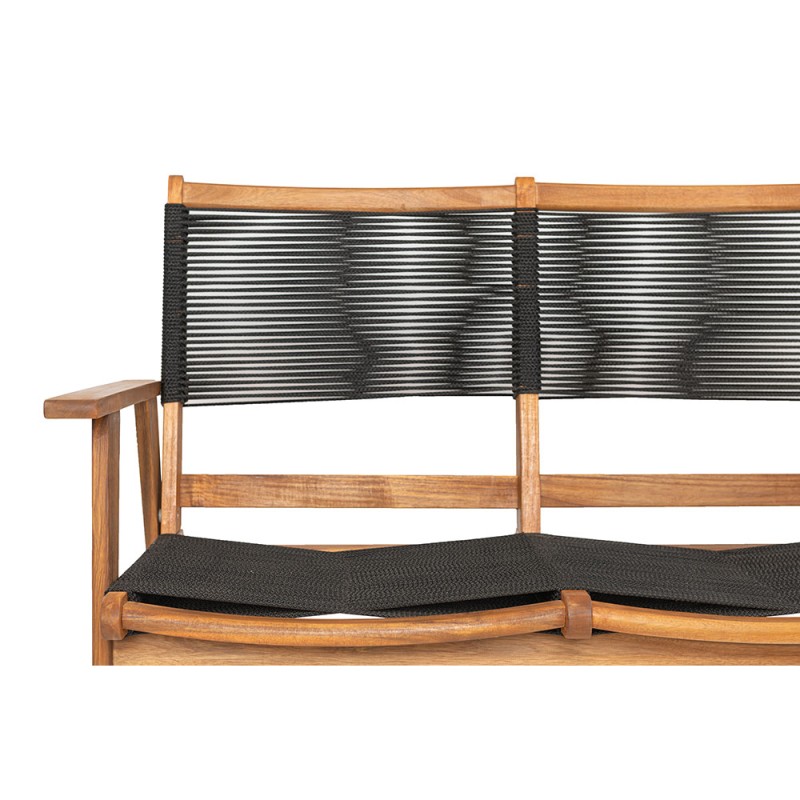 CAVO ΚΑΝΑΠΕΣ 2ΘΕΣΙΟΣ ΜΑΥΡΟ ΦΥΣΙΚΟ 120x72x85cm