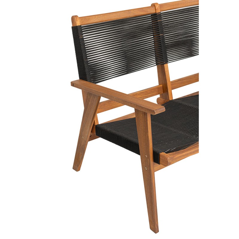 CAVO ΚΑΝΑΠΕΣ 2ΘΕΣΙΟΣ ΜΑΥΡΟ ΦΥΣΙΚΟ 120x72x85cm