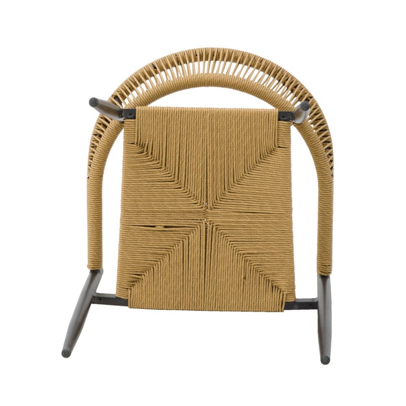 MEZZA LUNA ΚΑΡΕΚΛΑ ΦΥΣΙΚΟ ΜΑΥΡΟ 56x55x78cm
