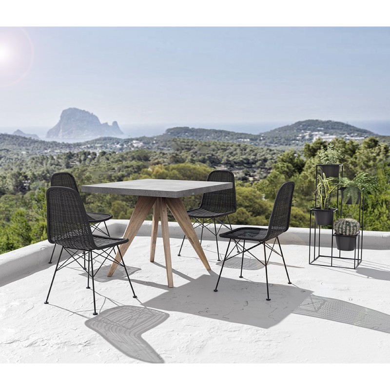 CALDERA ΤΡΑΠΕΖΙ CEMENT 90x90x74.5cm