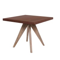POMPEI ΤΡΑΠΕΖΙ RUST RED 90x90x74.5cm