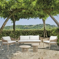 SUMATRA COFFEE TABLE ΦΥΣΙΚΟ 80x80x38cm