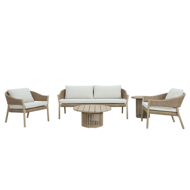 SUMATRA COFFEE TABLE ΦΥΣΙΚΟ 80x80x38cm