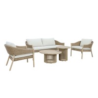 SUMATRA COFFEE TABLE ΦΥΣΙΚΟ 80x80x38cm